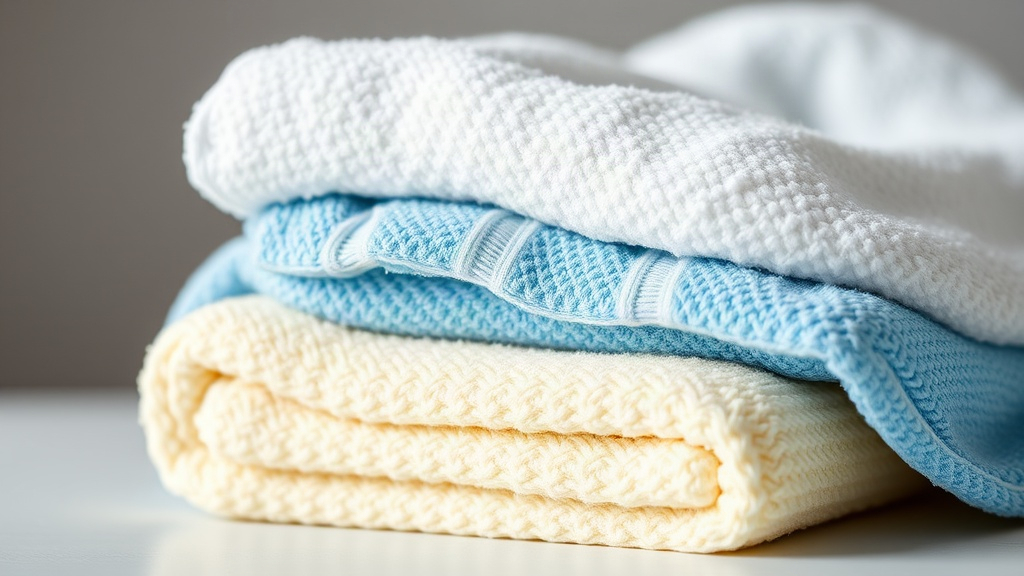 Editorial photo of clean microfiber and sweat towels